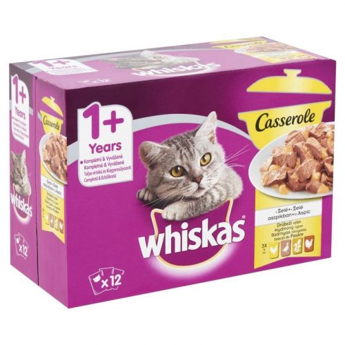 Whiskas Alutasak 12 pack Szárnyas Casserole 12x85gr