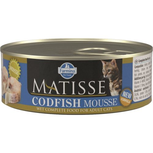 Matisse Cat konzerv Mousse Tőkehal 85g