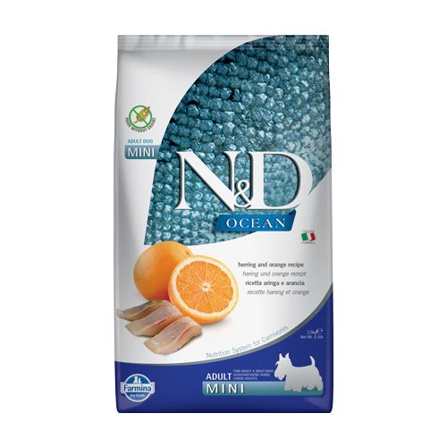 N&D Dog Ocean Adult mini hering&narancs 2,5kg