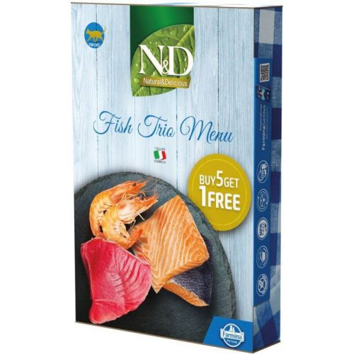 N&D Cat konzerv Fish Trio Menu 6x70g