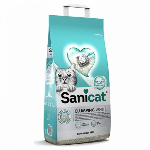 Sanicat macskaalom Clumping White illatment. csom. bentonit 10l