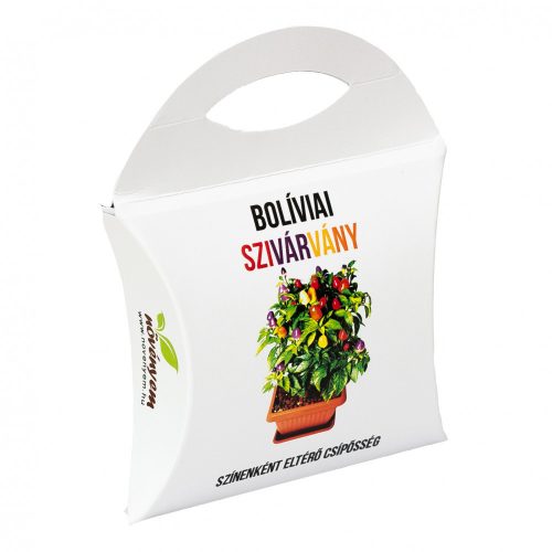 Bolíviai szivárvány chili paprika magok díszdobozban, Bolíviai szivárvány chili paprika magok díszdobozban