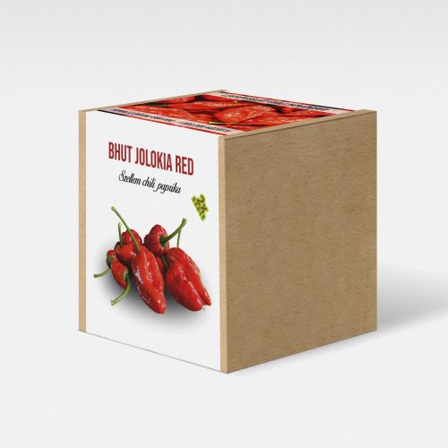 Szellem chili - Bhut Jolokia Red paprika növény nevelő szett, Szellem chili - Bhut Jolokia Red paprika növény nevelő szett